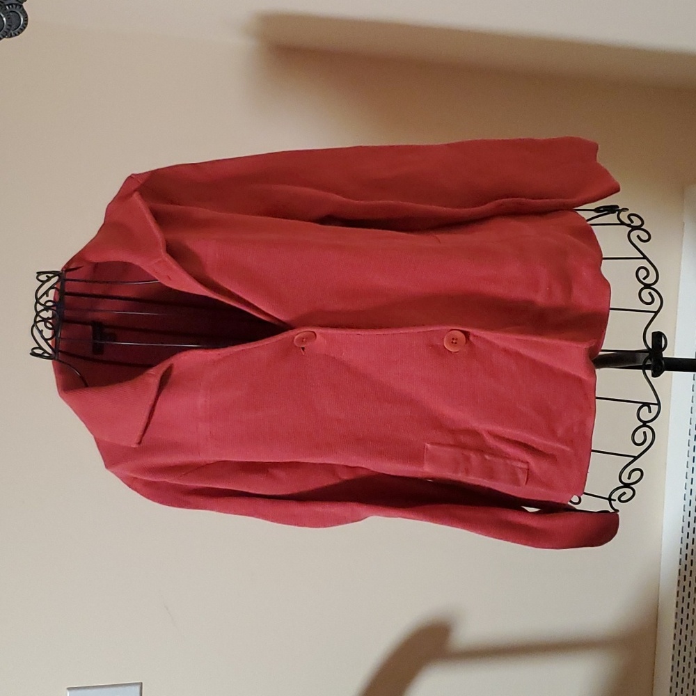 Talbots red cardigan size M